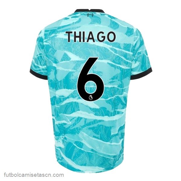 Camiseta Liverpool NO.6 Thiago 2ª 2020/21 Azul